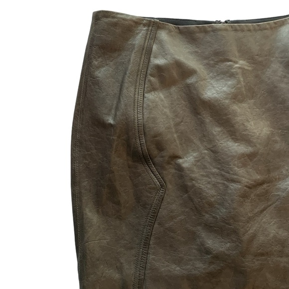 Women’s leather mini skirt truffle size 6 baddie punk edgy goth rocker grunge - Picture 4 of 10